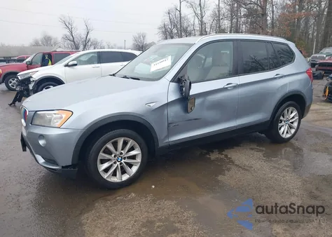 2013 BMW X3 xDrive28I z USA, uszkodzony, nr VIN 5UXWX9C55D0D08564